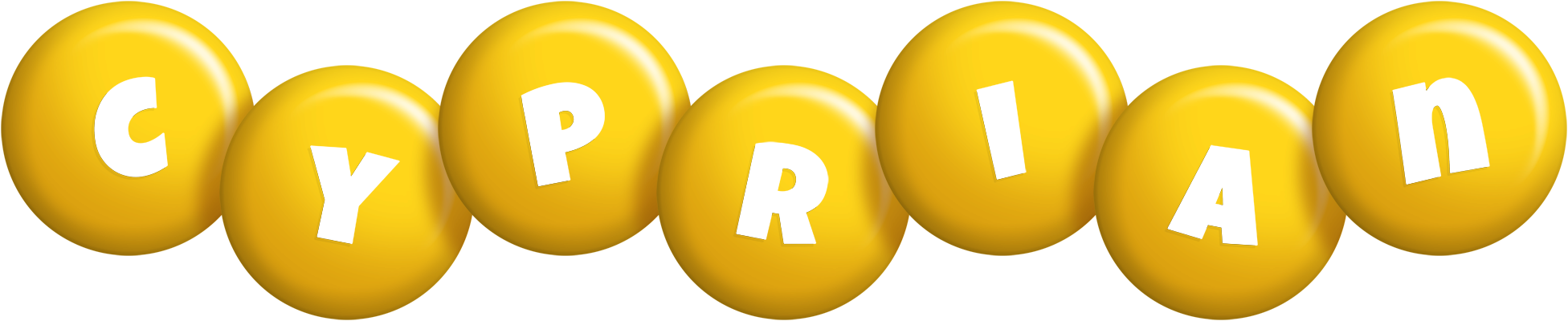 Cyprian candy-yellow logo