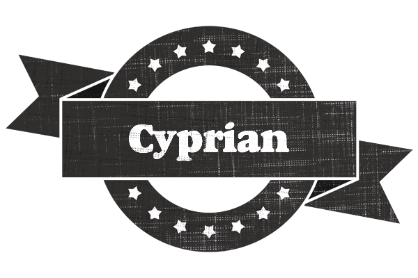 Cyprian grunge logo