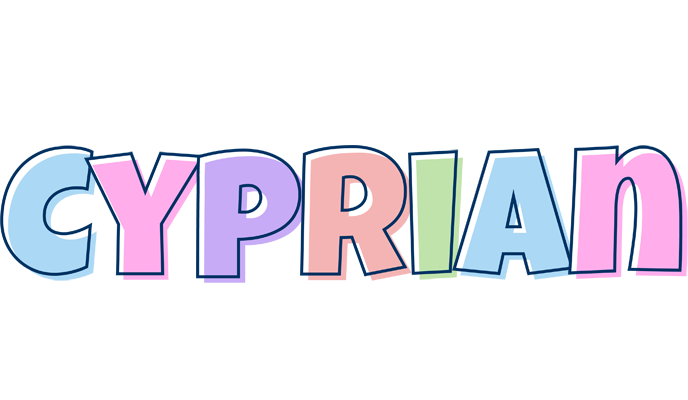 Cyprian pastel logo