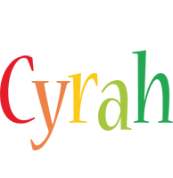 Cyrah birthday logo