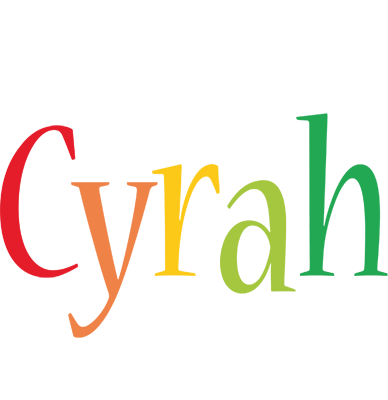 Cyrah birthday logo