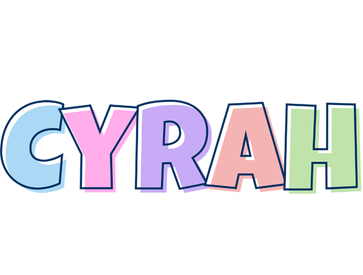 Cyrah pastel logo