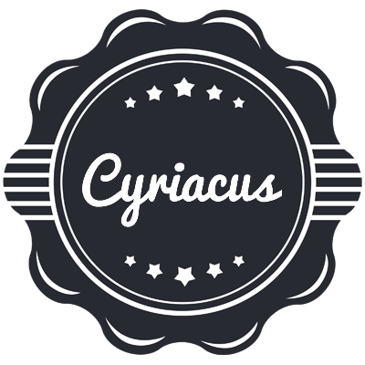 Cyriacus badge logo
