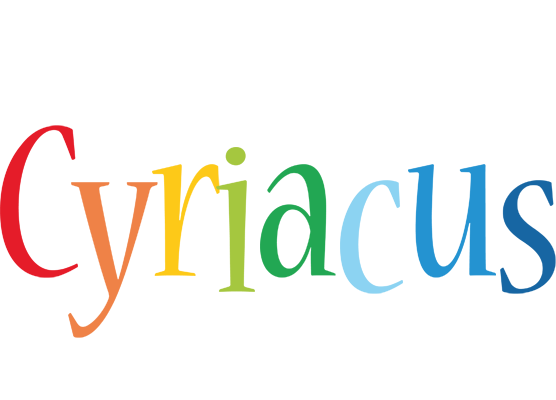 Cyriacus birthday logo