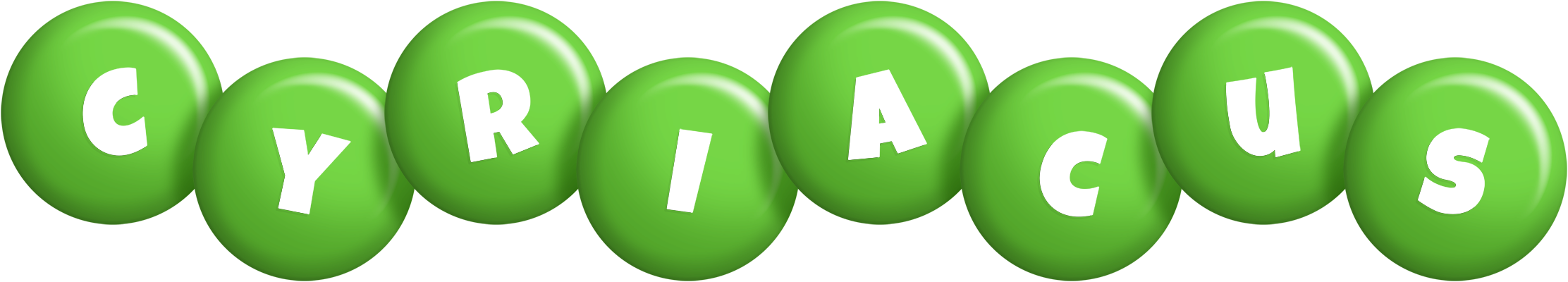 Cyriacus candy-green logo