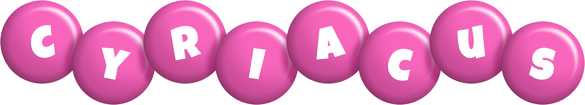 Cyriacus candy-pink logo