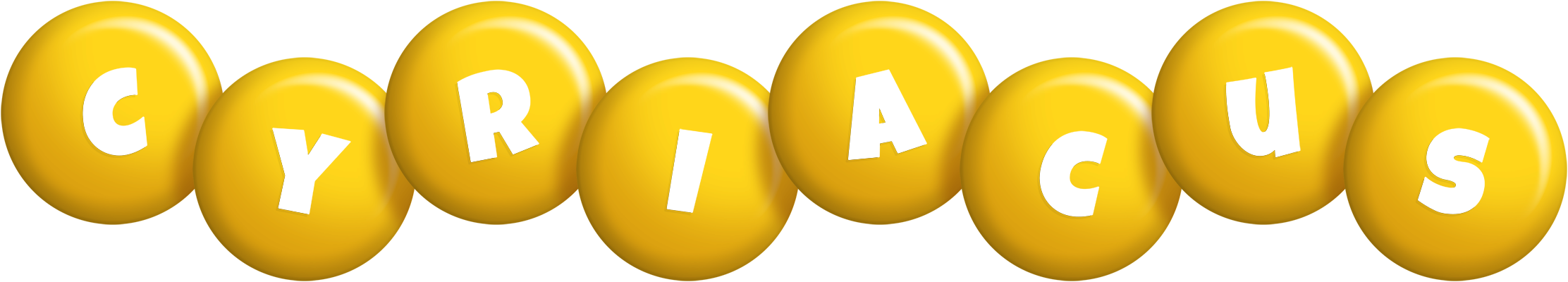 Cyriacus candy-yellow logo