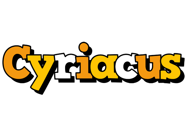 Cyriacus cartoon logo