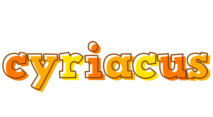 Cyriacus desert logo