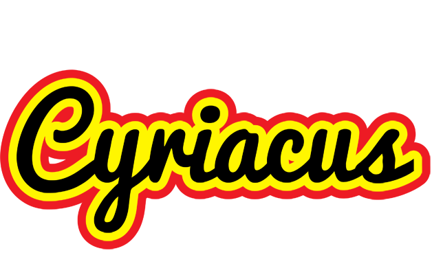 Cyriacus flaming logo