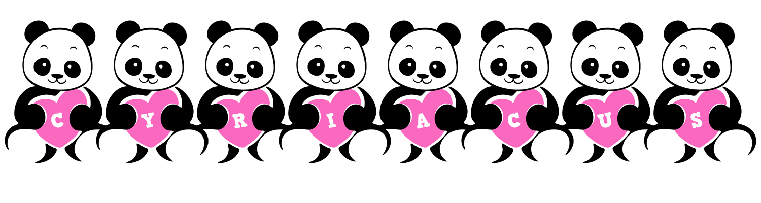 Cyriacus love-panda logo