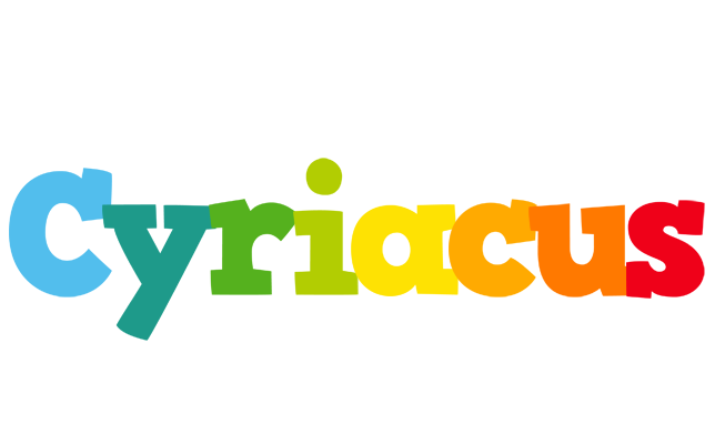 Cyriacus rainbows logo
