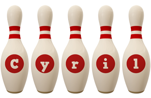Cyril bowling-pin logo