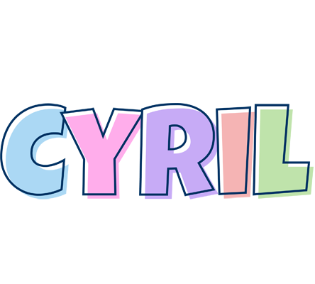 Cyril pastel logo