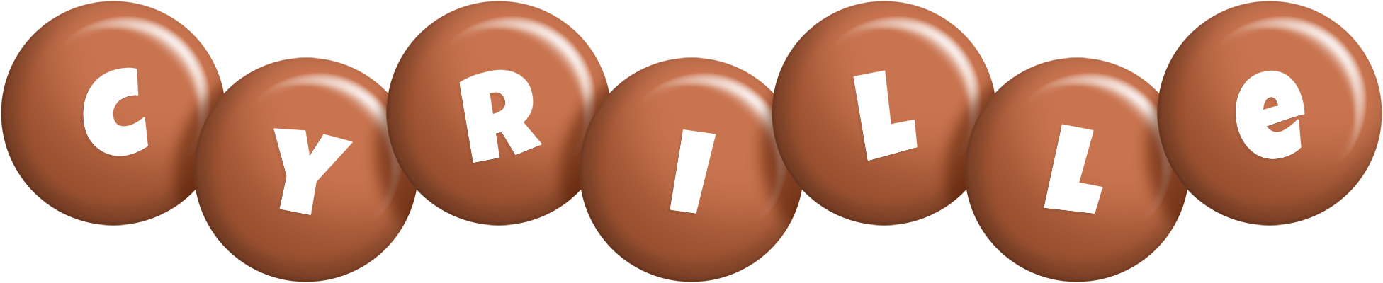 Cyrille candy-brown logo