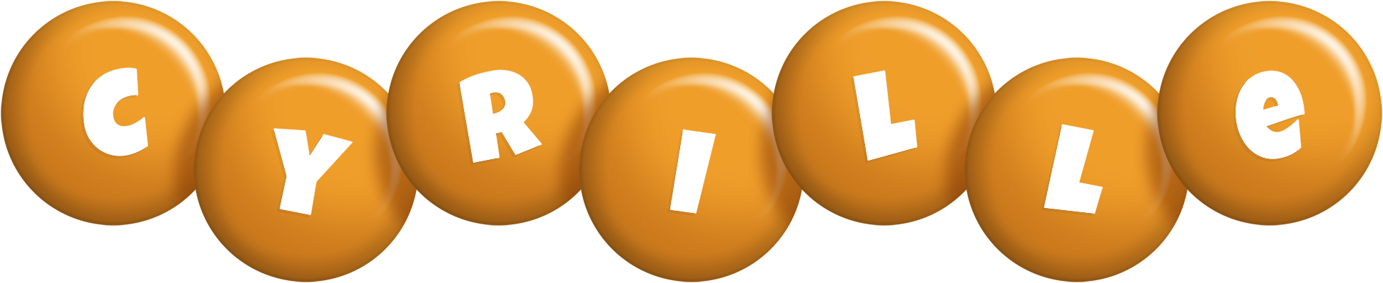 Cyrille candy-orange logo
