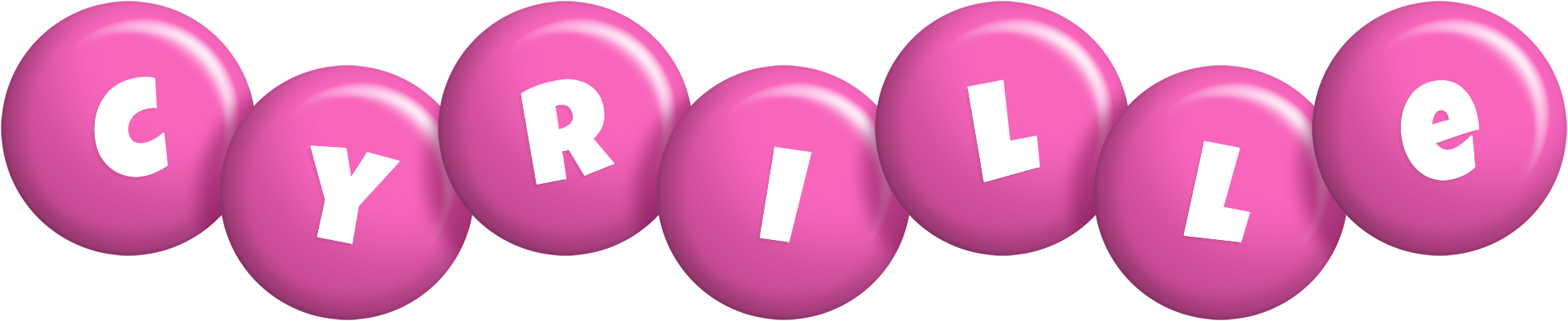 Cyrille candy-pink logo