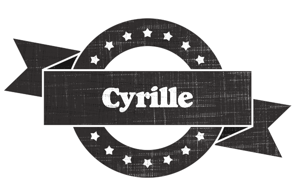 Cyrille grunge logo