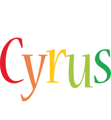 Cyrus birthday logo