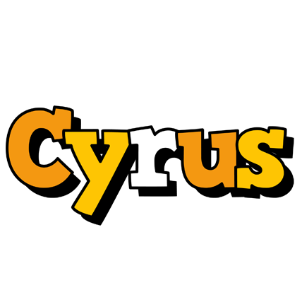 Cyrus cartoon logo