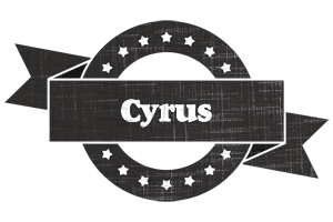 Cyrus grunge logo