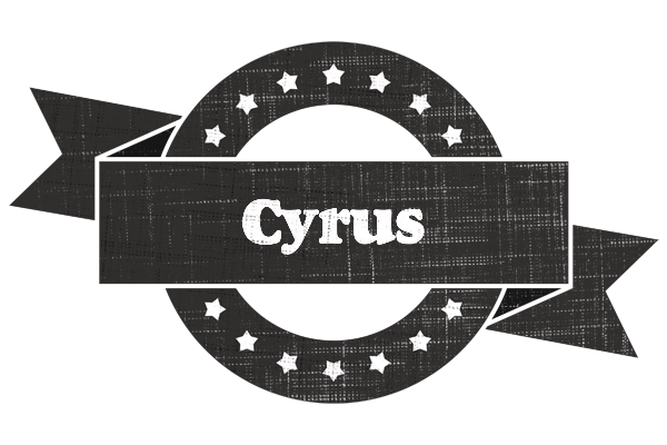 Cyrus grunge logo