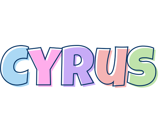 Cyrus pastel logo