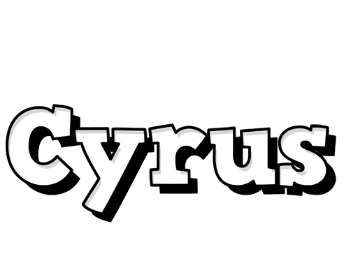 Cyrus snowing logo