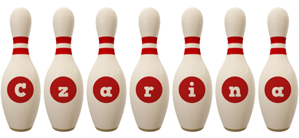 Czarina bowling-pin logo