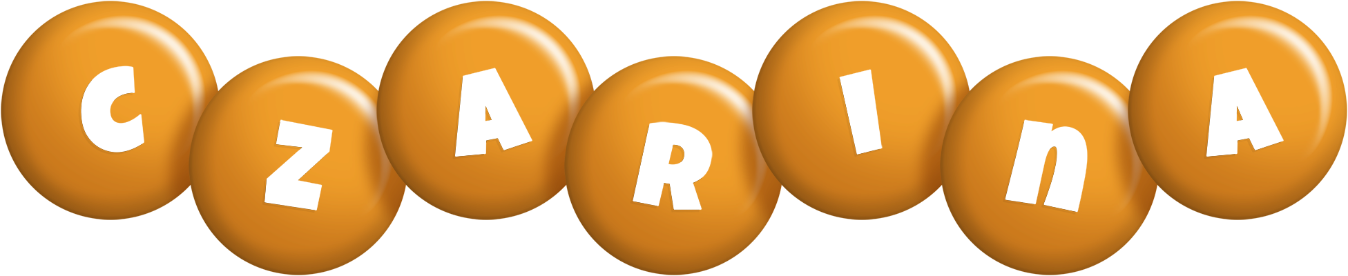 Czarina candy-orange logo