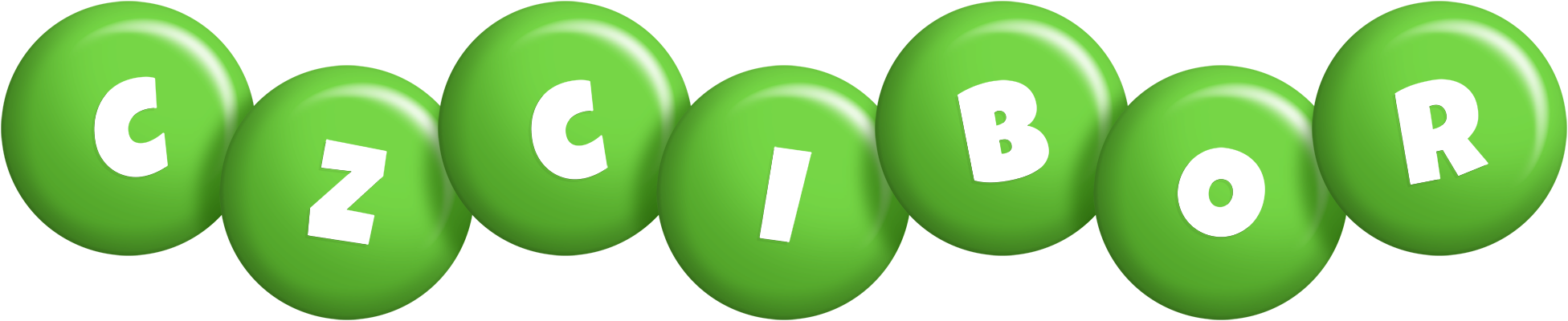 Czcibor candy-green logo