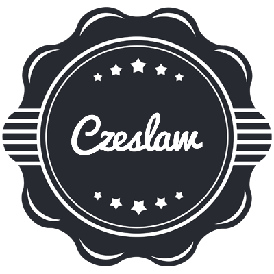 Czeslaw badge logo