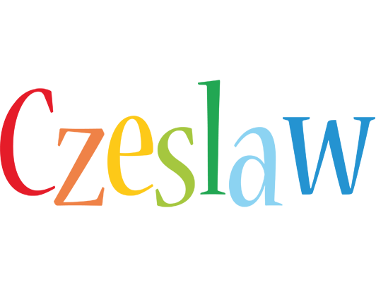 Czeslaw birthday logo
