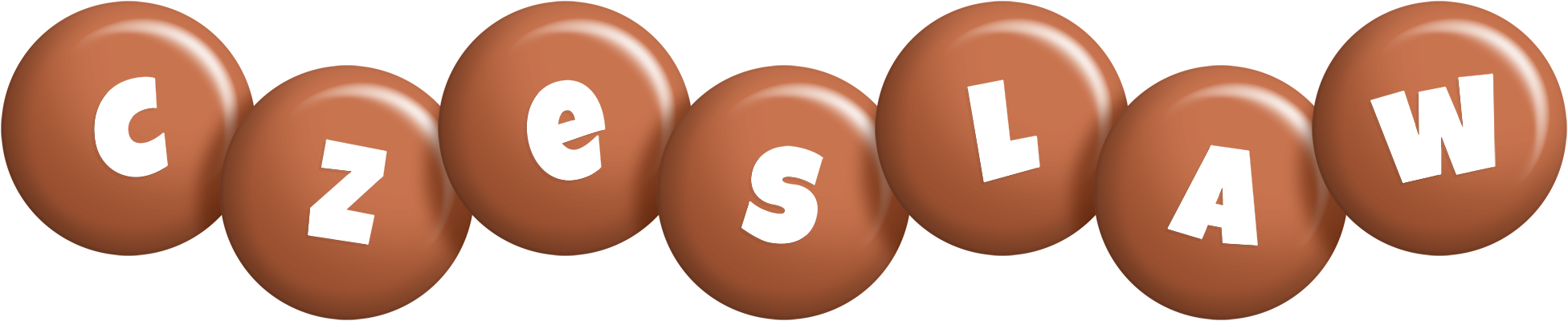 Czeslaw candy-brown logo