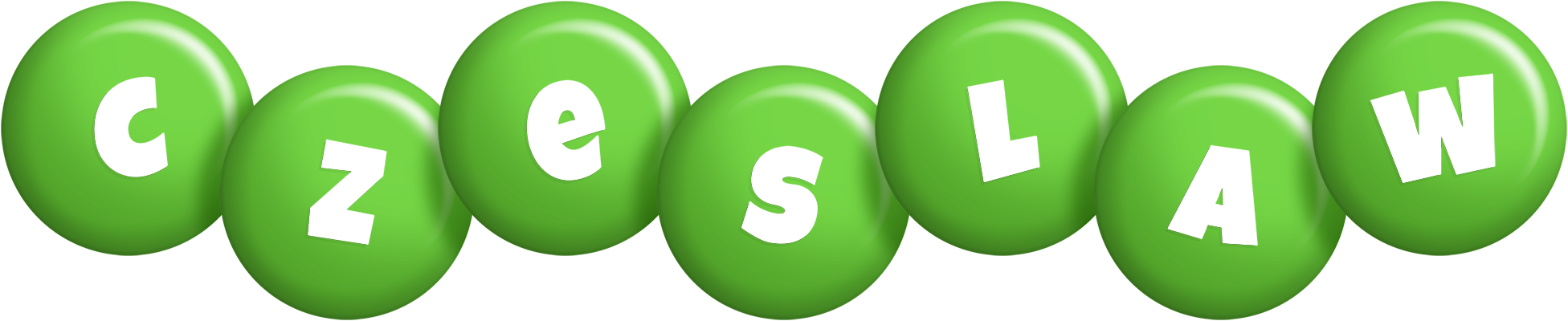 Czeslaw candy-green logo
