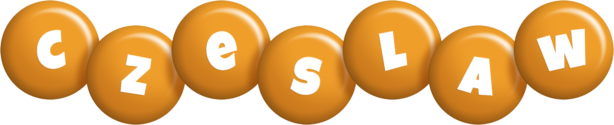 Czeslaw candy-orange logo