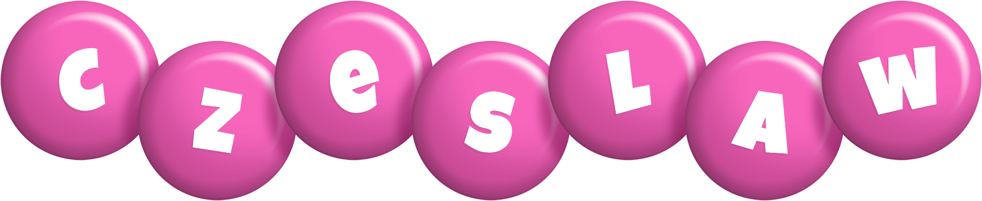 Czeslaw candy-pink logo
