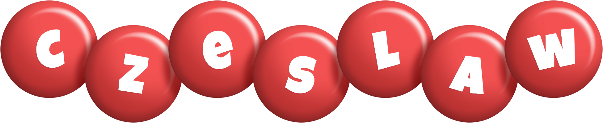 Czeslaw candy-red logo