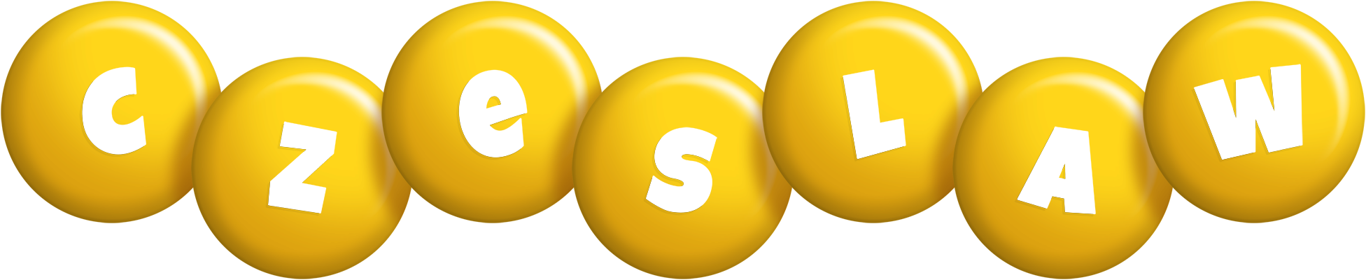 Czeslaw candy-yellow logo