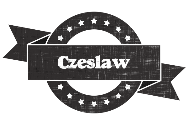 Czeslaw grunge logo