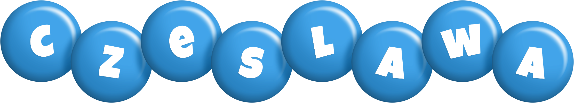 Czeslawa candy-blue logo