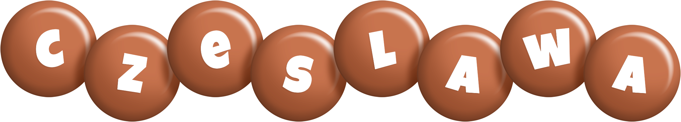 Czeslawa candy-brown logo