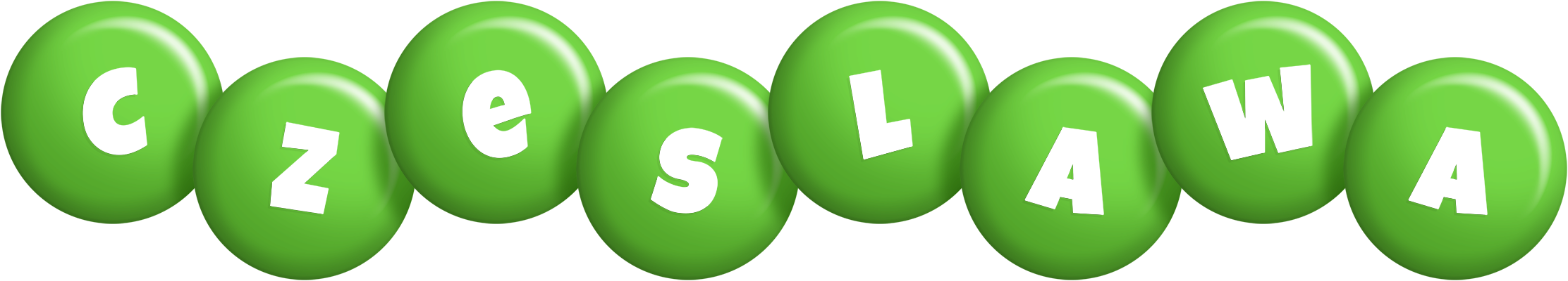 Czeslawa candy-green logo