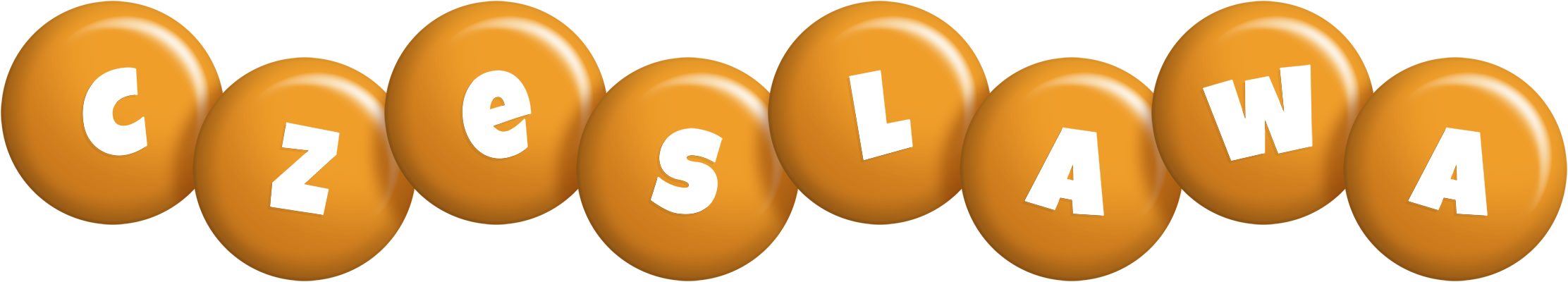Czeslawa candy-orange logo