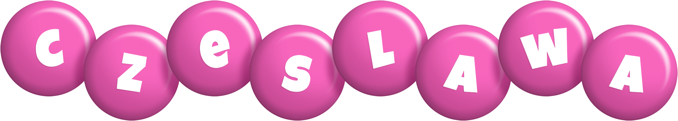 Czeslawa candy-pink logo