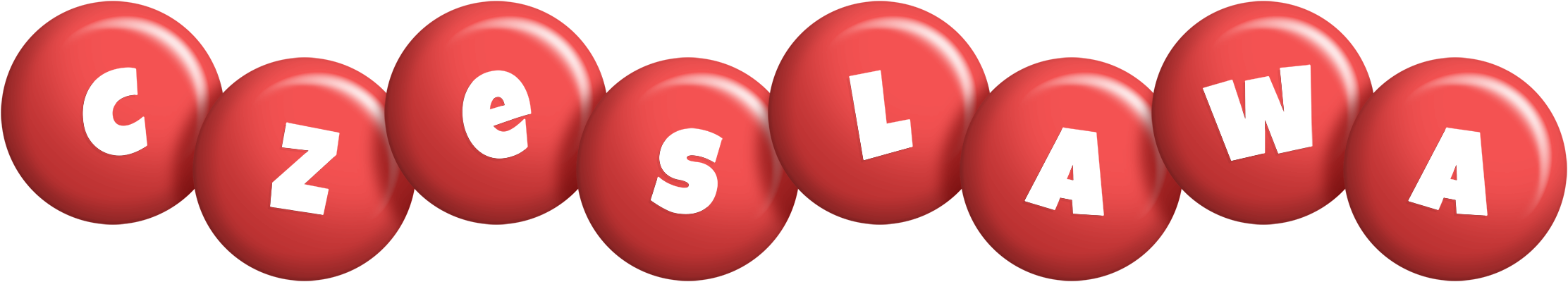 Czeslawa candy-red logo