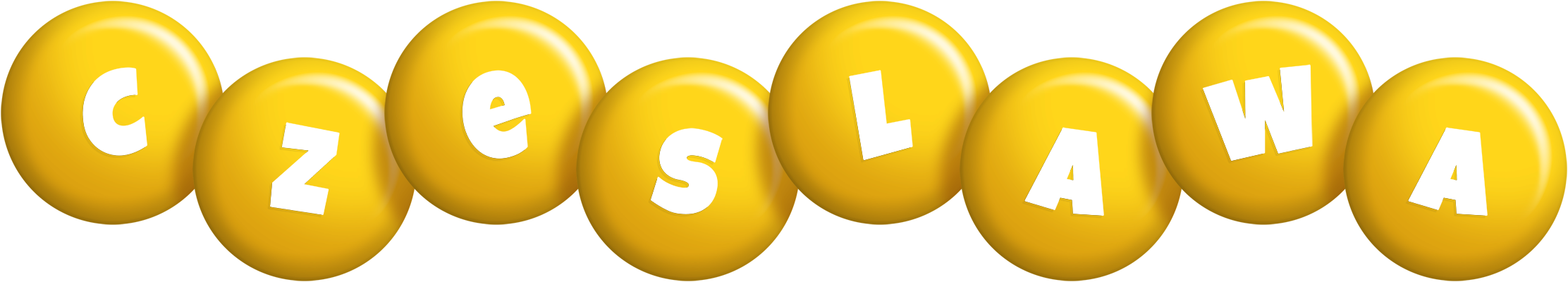 Czeslawa candy-yellow logo