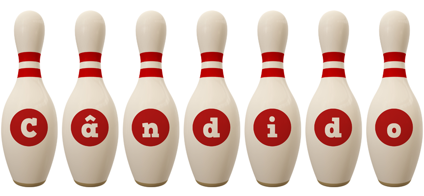 Cândido bowling-pin logo