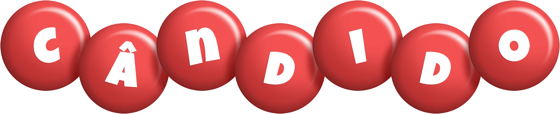 Cândido candy-red logo