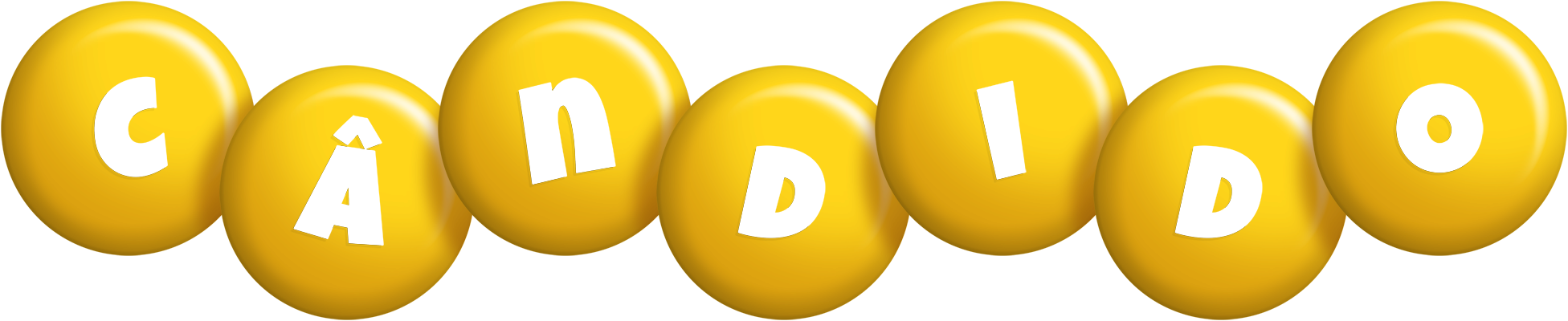 Cândido candy-yellow logo